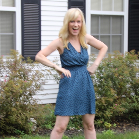 BCBG size 0 teal polka dot - Picture 4 of 6